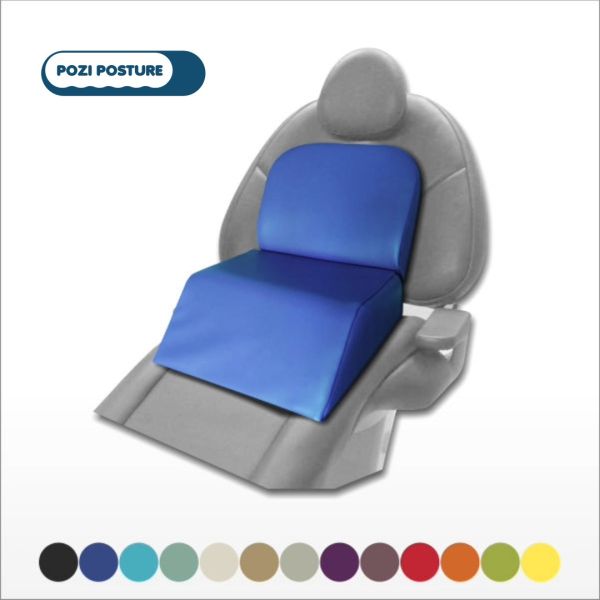 Pozi Posture Dental Chair Child Booster lifts children to a better height for treatment, with 13 colour options.