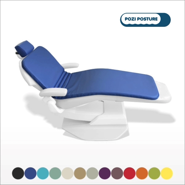 Pozi Posture Memory Foam Chair Pad for patient comfort, with 13 colour options.