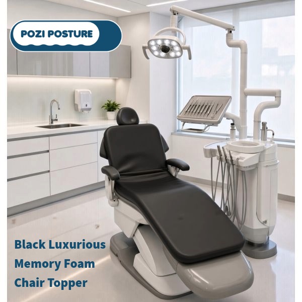 Pozi Posture Comfort Topper with headrest for patient comfort, with 13 colour options.
