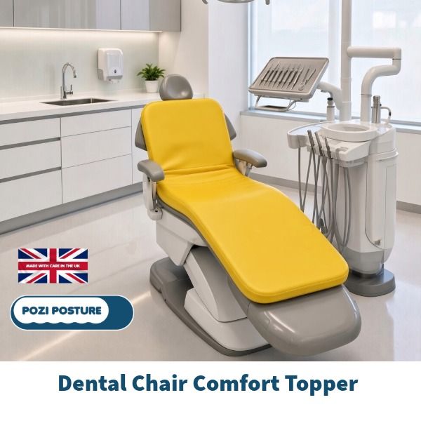 Pozi Posture Wipe Clean Memory Foam Long Chair Pad. / Comfort Topper
