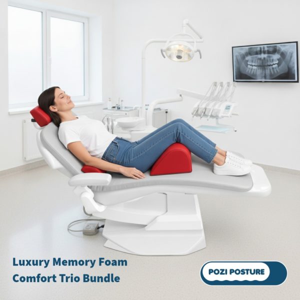 Pozi Posture Dental Chair Headrest and Backrest with 13 colour options. Making patient more comfortable and relaxed.