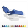 Pozi Posture Memory Foam Dental Chair Comfort Set consisting of chair pad, Headrest, Backrest and Kneerest for patient comfort, with 13 colour options.