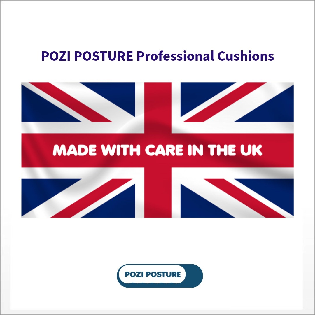 Pozi Posture professional ergonomic memory foam cushions made in the UK.