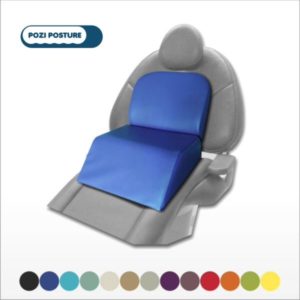 Pozi Posture Dental Chair Child Booster lifts children to a better height for treatment, with 13 colour options.